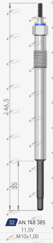 Свеча накаливания A-N PARTS 148 385